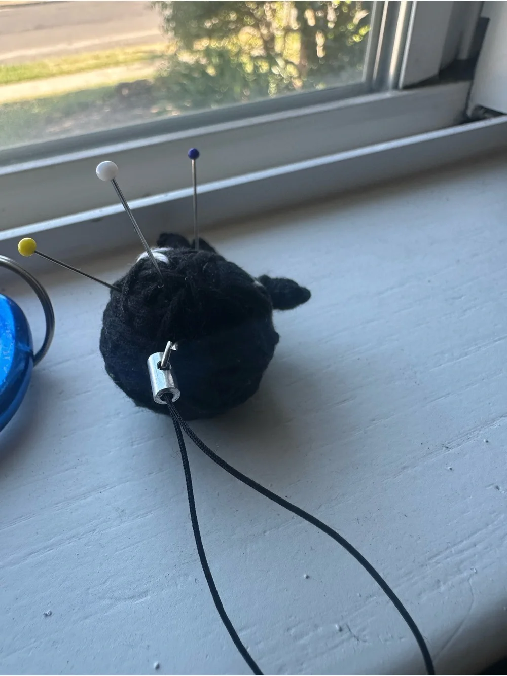 Black Voodoo Doll Keychain Plush